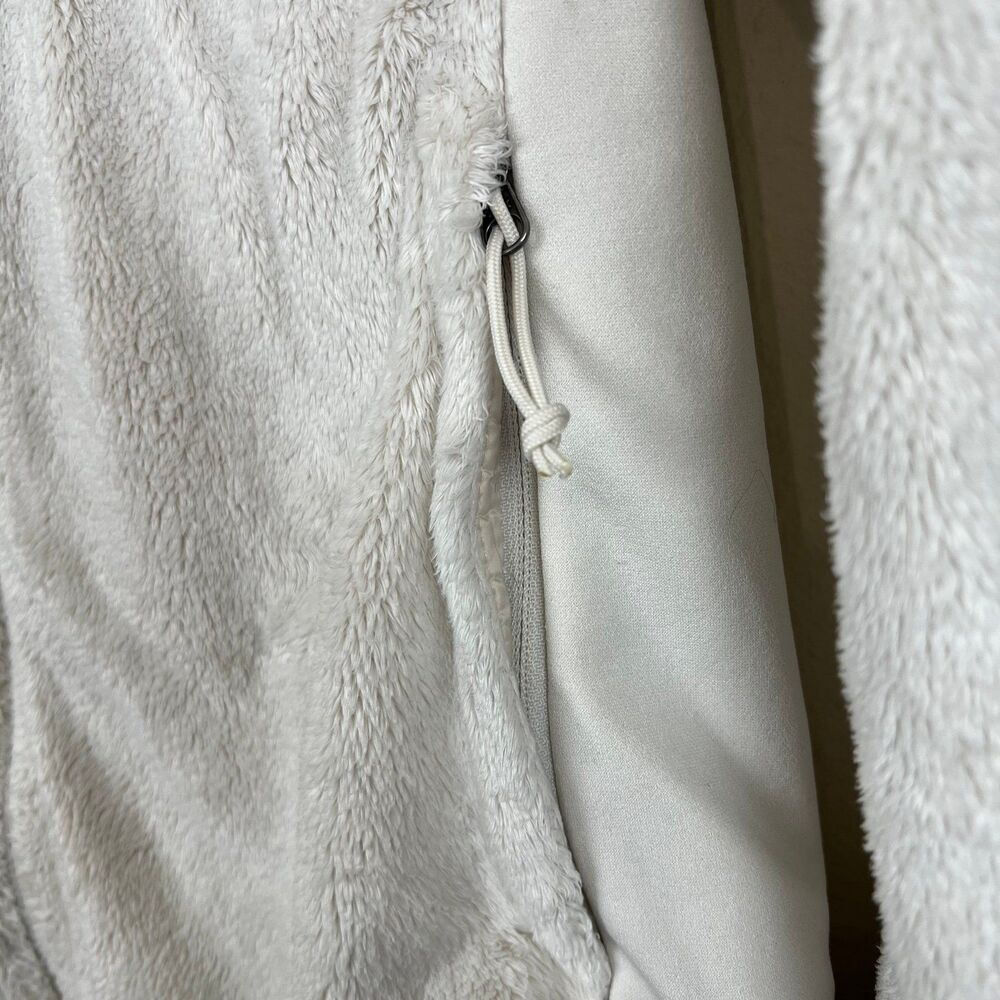 The North Face Faux Fur White Ivory Women’s Full Zip Jacket Size Medium - Picture 6 of 7